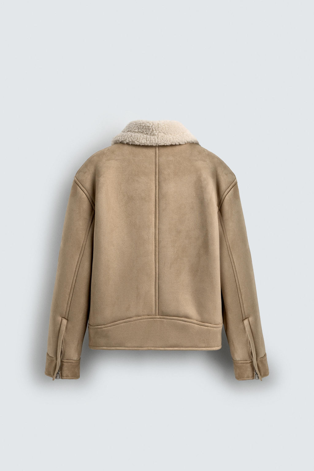 DOUBLE-FACED FAUX SUEDE JACKET - Zara фото 7