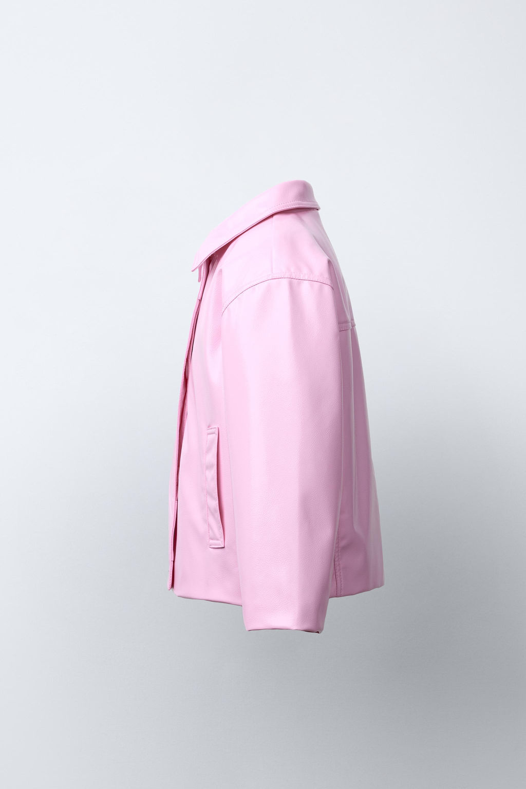 LEATHER EFFECT JACKET - Zara фото 3