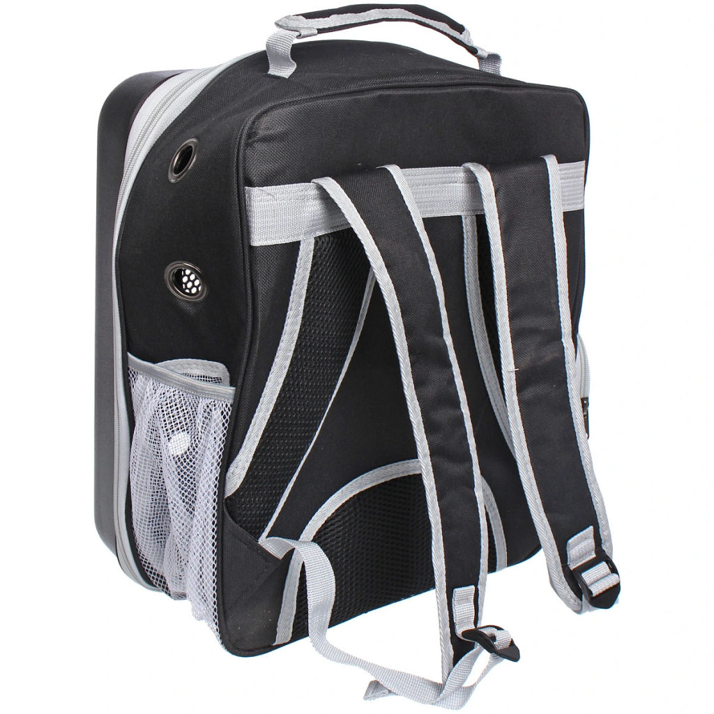 Рюкзак - переноска для животных "СТИЛЬНЫЙ БРО", цвет синий, 32*17*42/до13кг (Пакет и Лейбл)