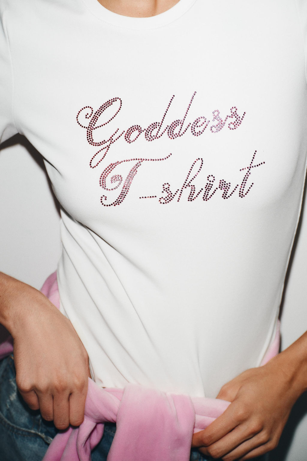 RHINESTONE SLOGAN T-SHIRT - Zara фото 2