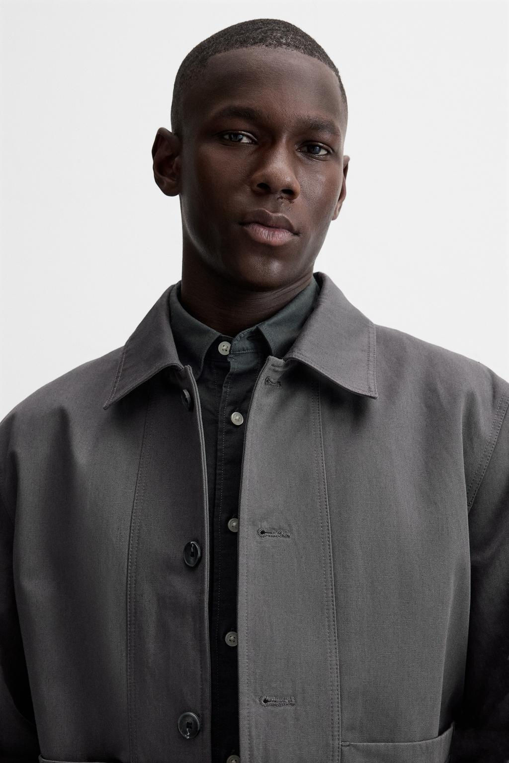 COTTON/LINEN JACKET - Zara фото 6