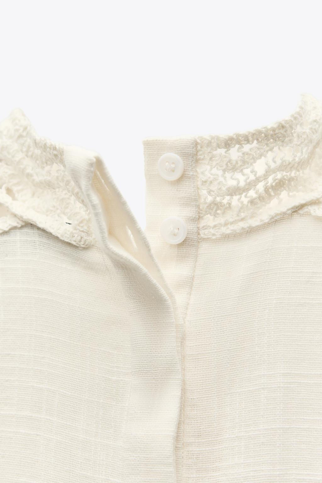 ZW COLLECTION CROCHET SHIRT - Zara фото 6