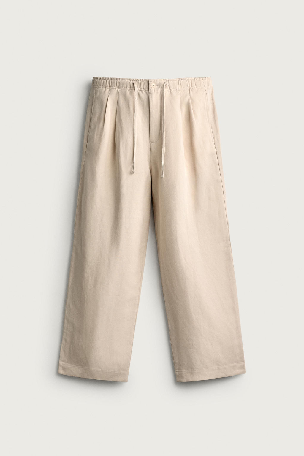 PANTAL?N RELAXED FIT VISCOSA - LINO / Crudo - Zara фото 6