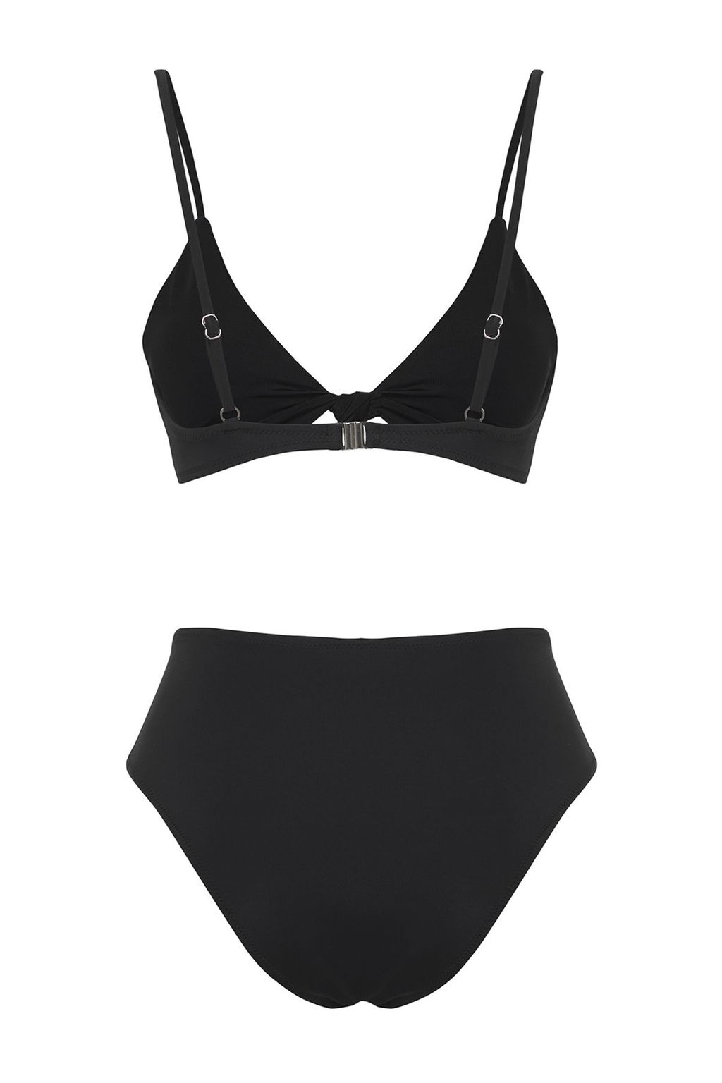 TRENDYOLMILLA Siyah Ucgen Yuksek Bel Regular Bikini Tak?m? TBESS25BT00104  фото 12