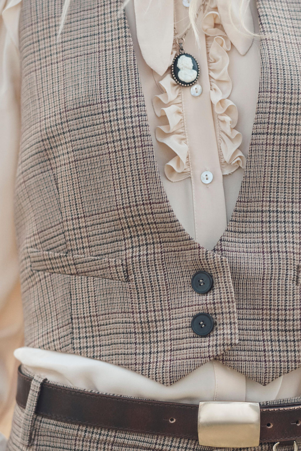 LIMITED EDITION WOOL CHECK WAISTCOAT - Zara фото 2