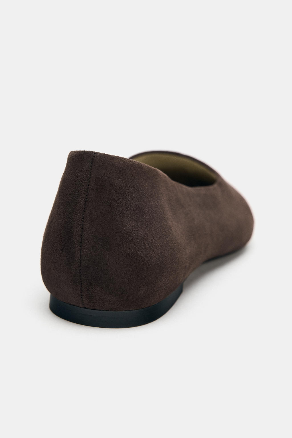 SUEDE POINTED BALLET FLATS - Zara фото 5