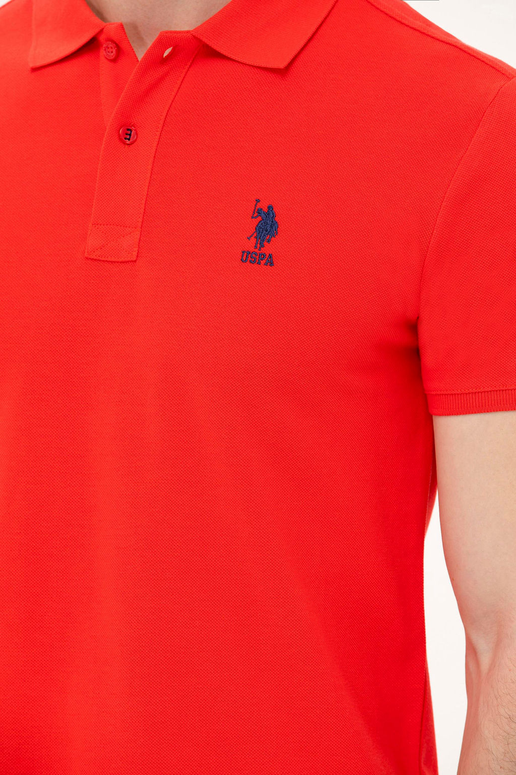 Мужская красная базовая футболка - U.s. polo assn фото 21