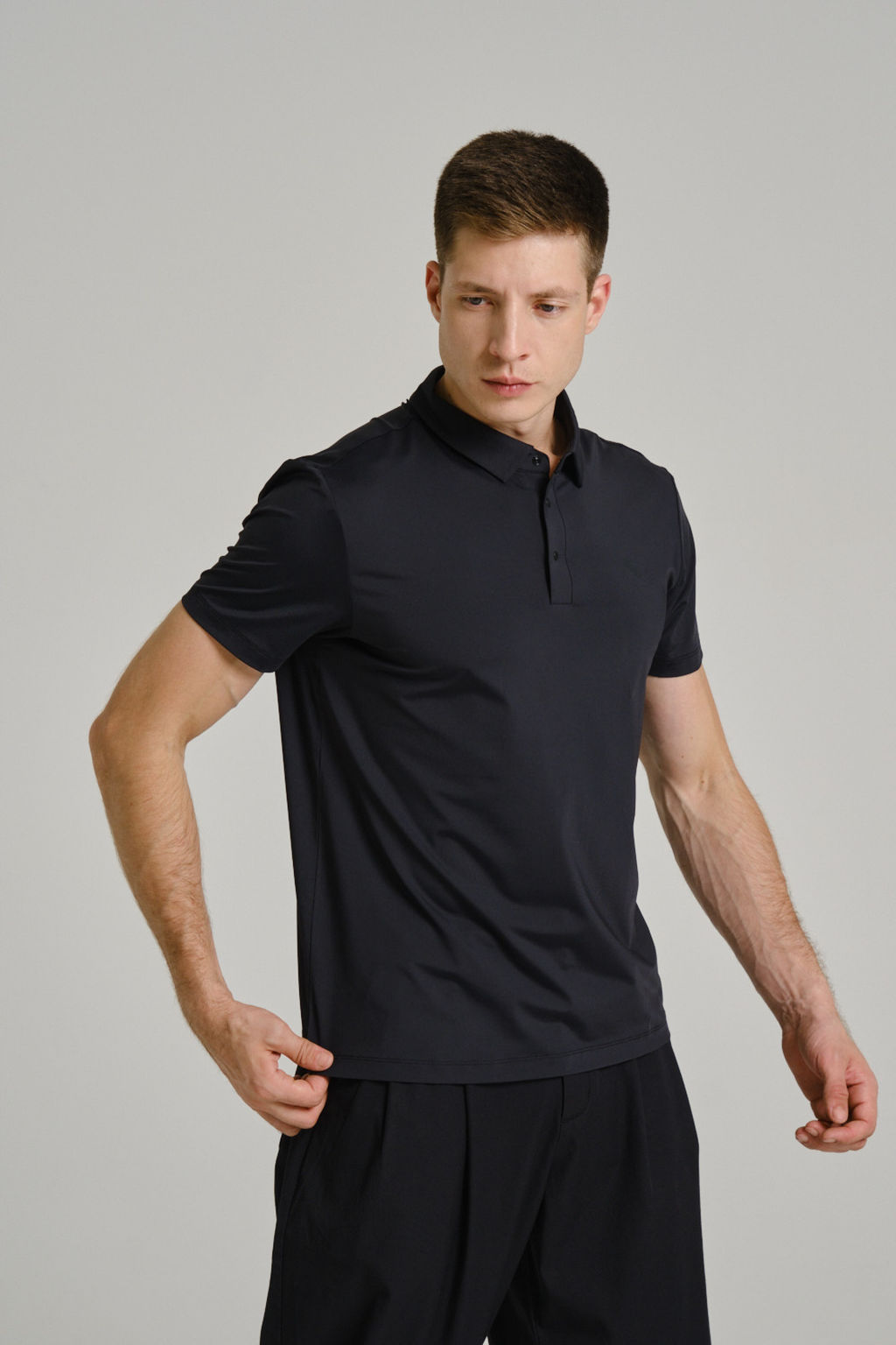 Поло Черный TRN ESSENTIAL SS Polo