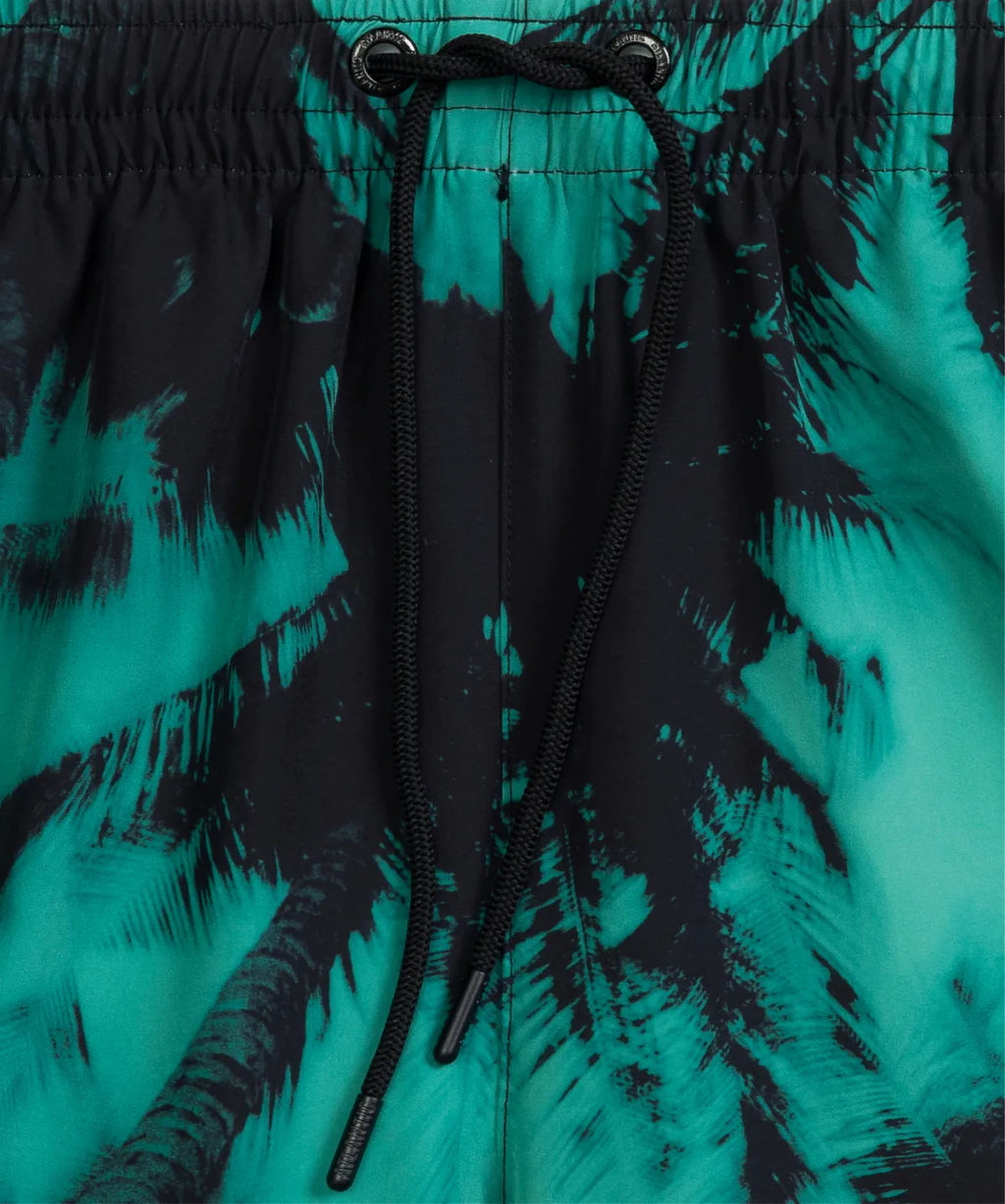 ATLANTIC KMB-227 Шорты мужские пляжные 4Way Stretch Palms зеленый + черный фото 6