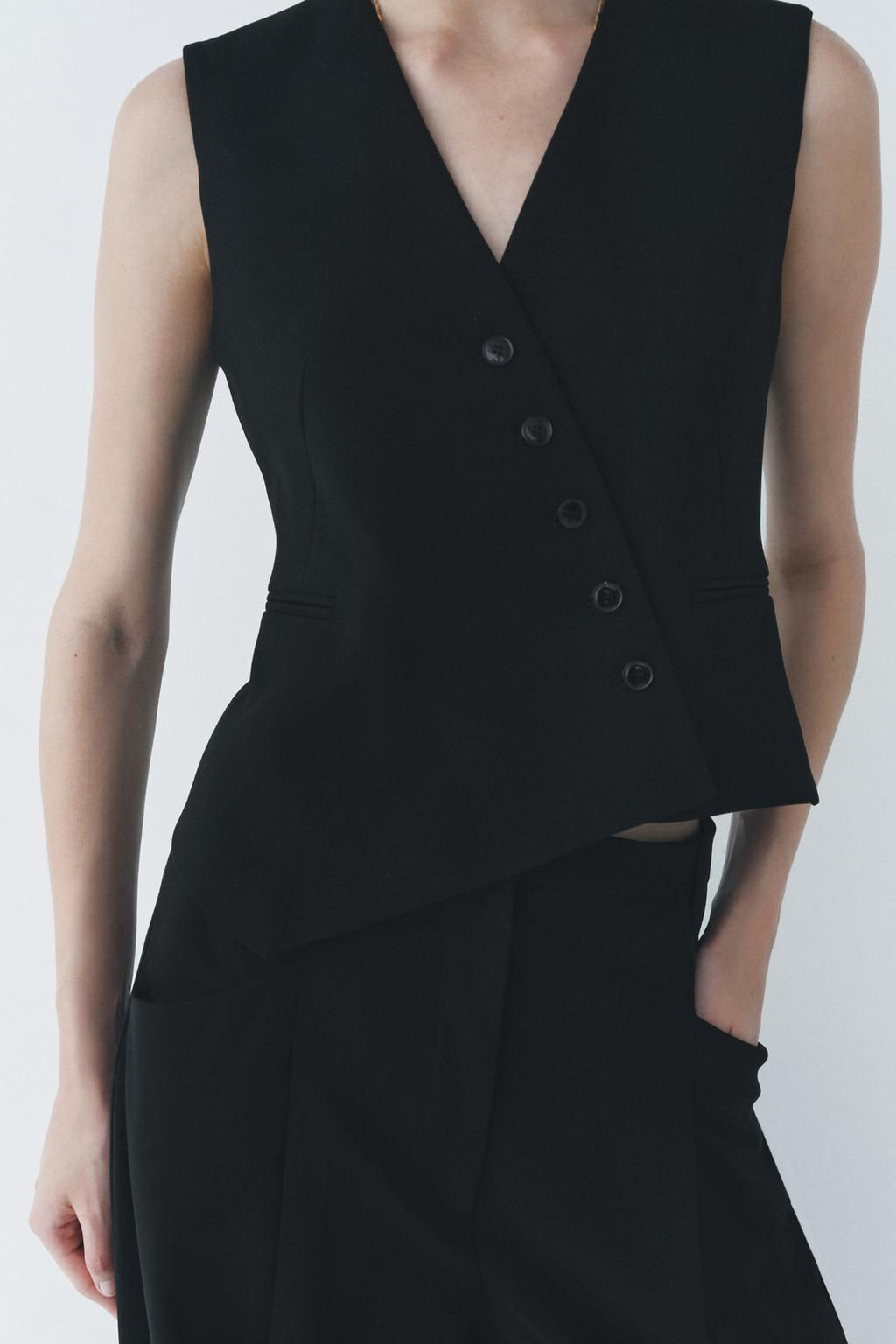 ZW COLLECTION ASYMMETRIC WAISTCOAT - Zara фото 24