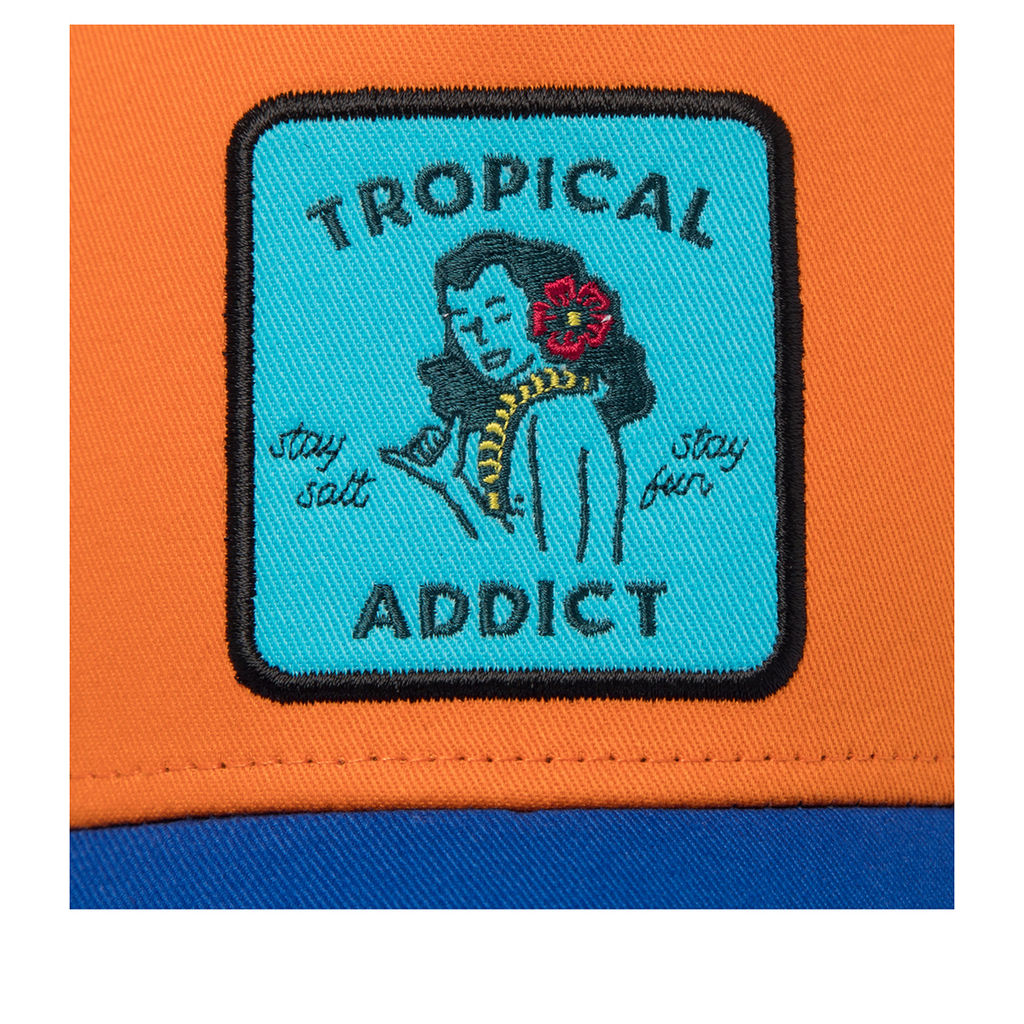 Бейсболка COASTAL арт. HFT Tropical Addict (коралловый / синий) фото 3