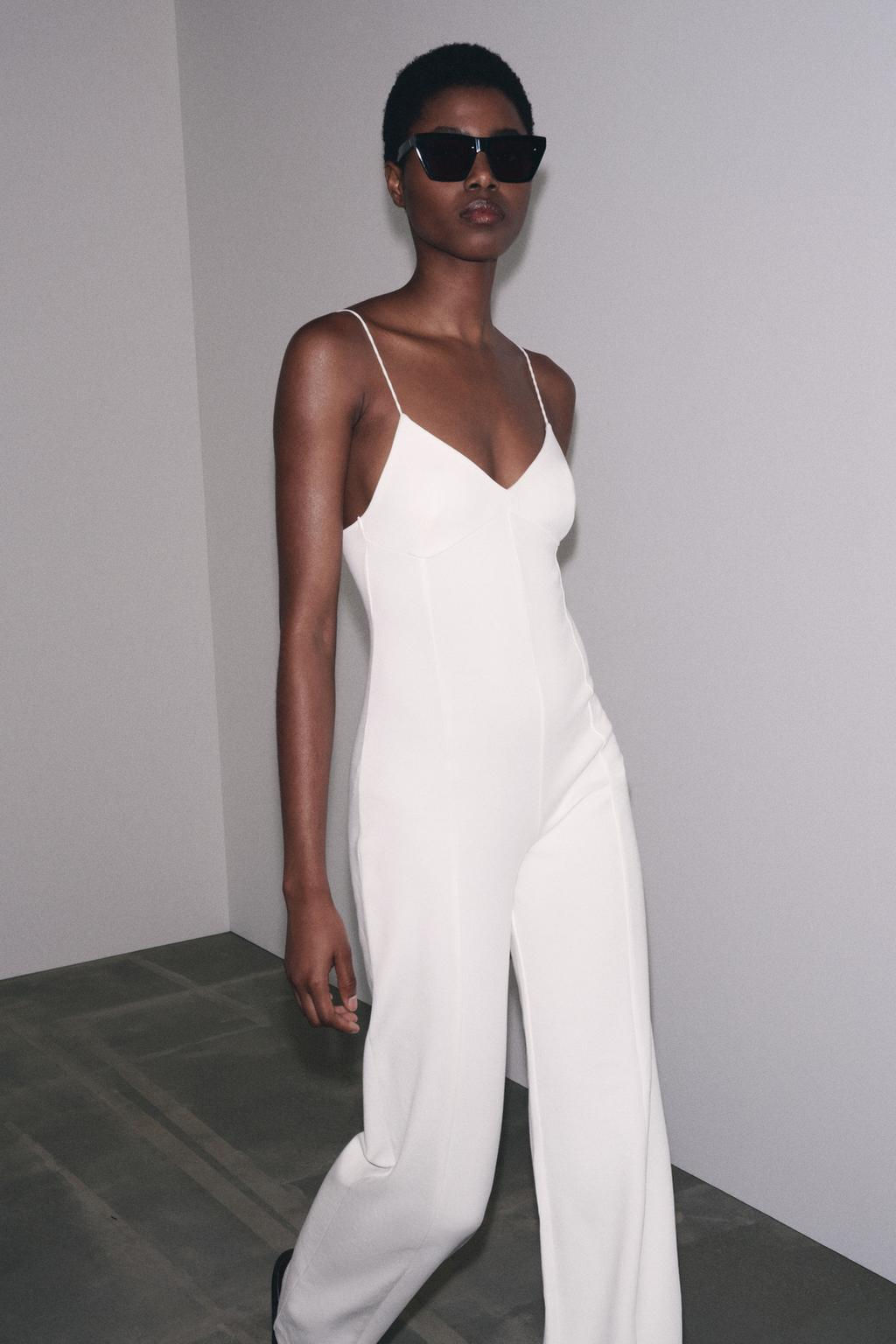 INTERLOCK WIDE-LEG JUMPSUIT - Zara фото 2