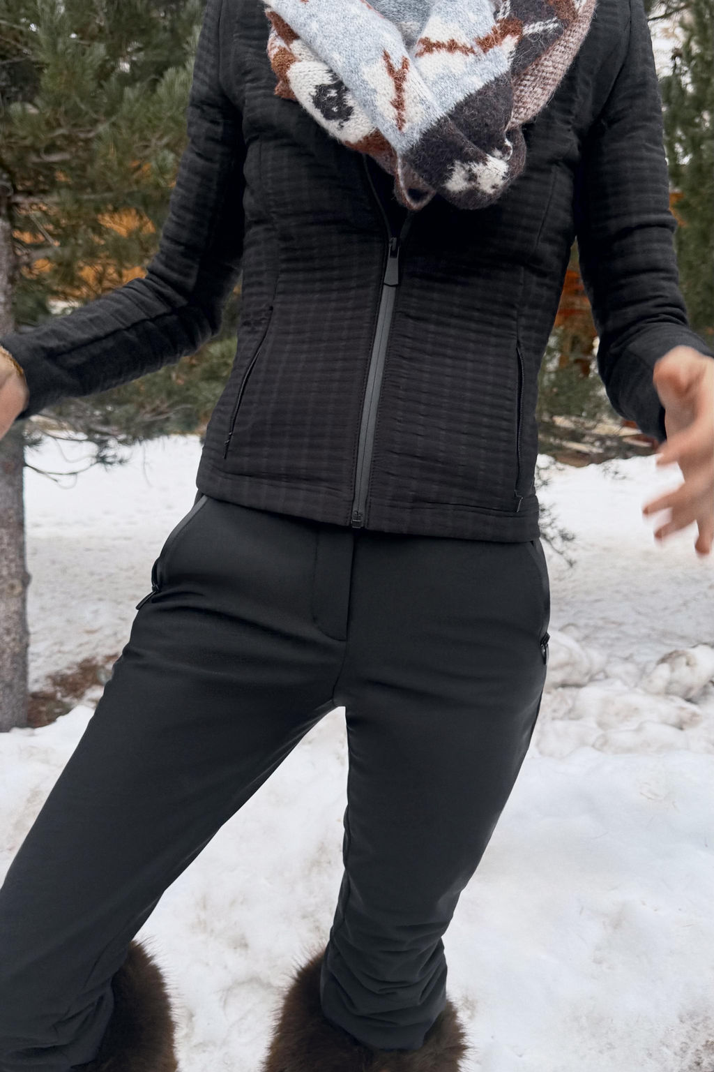 CHAQUETA TRANSPIRABLE WATER REPELLENT SKI COLLECTION / Negro - Zara фото 4