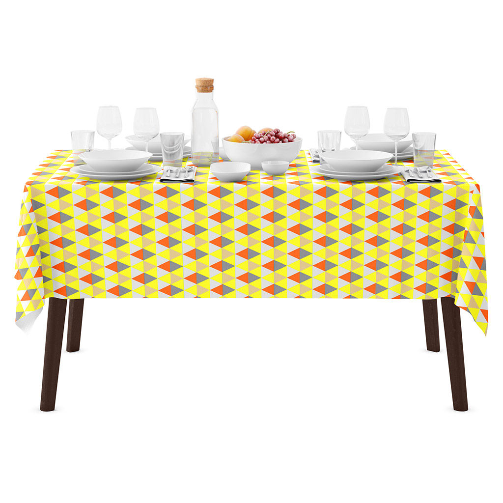 Скандинавия, желтый Скатерть 120х145см, длина стола до 105см, на 4 персоны, хлопок Премиум 186г/м2, Домашняя мода (Россия)  фото 5