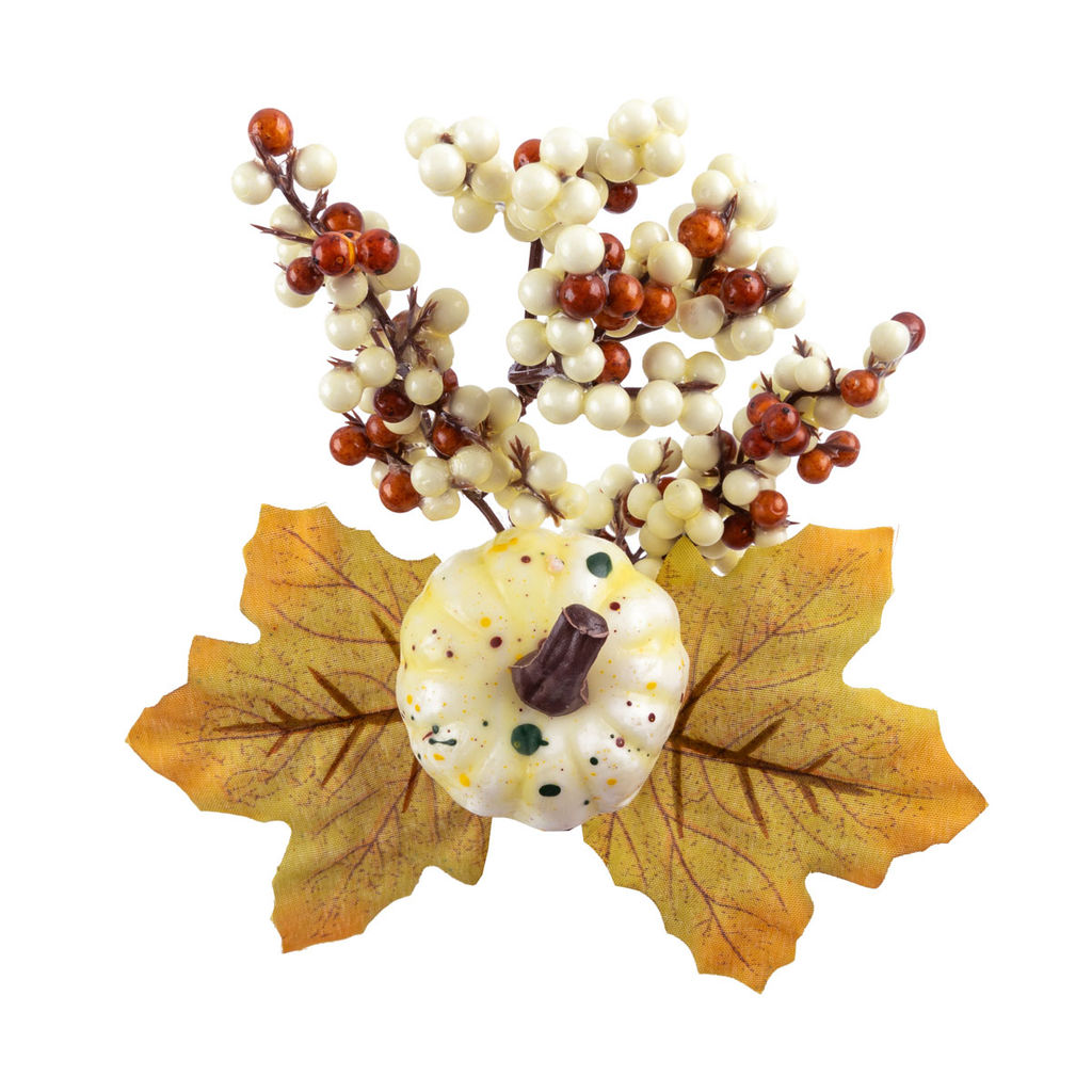 Blumentag VDJ-43 Веточка осенняя с ягодами и тыквой 25 х 3 х 1 шт. 01  фото 4