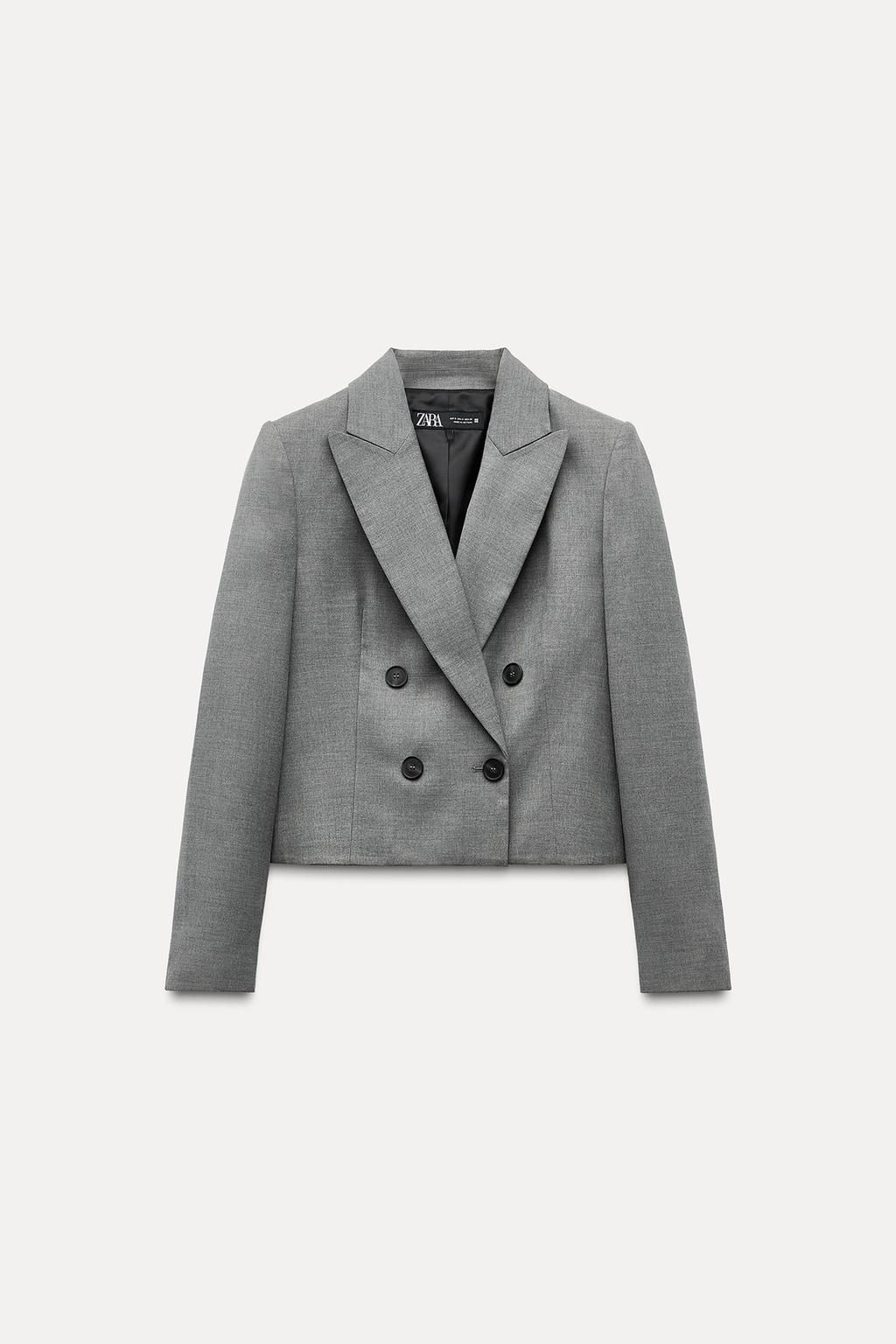 CROPPED DOUBLE-BREASTED BLAZER - Zara фото 2