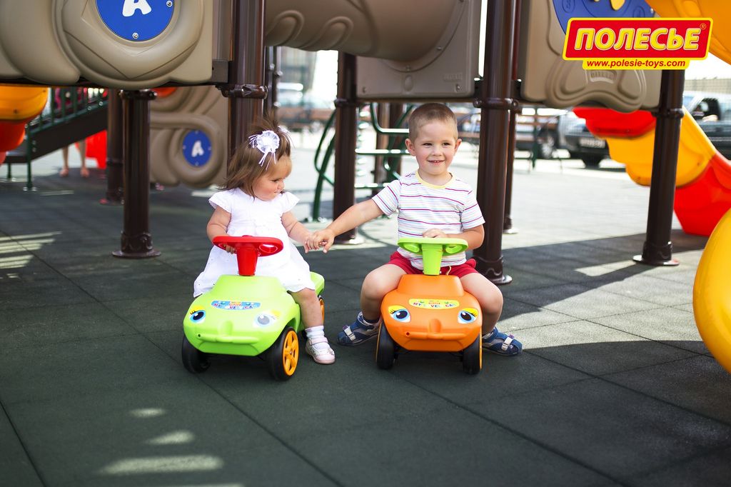 Каталка Мой любимый автомобиль со звуковым сигналом (оранжевая) - Полесье фото 8