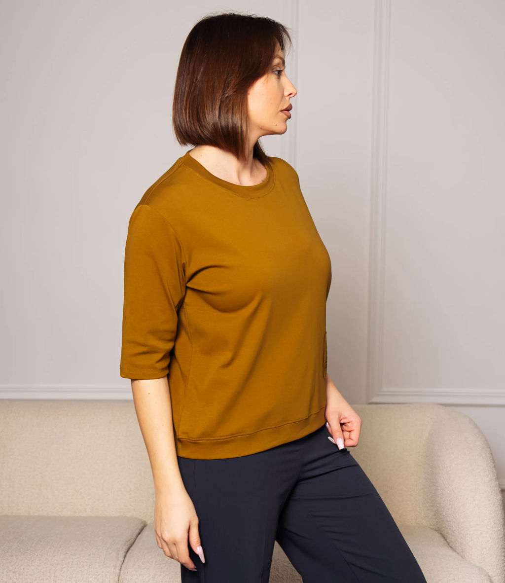 Футболка #КТ0467-55, хаки