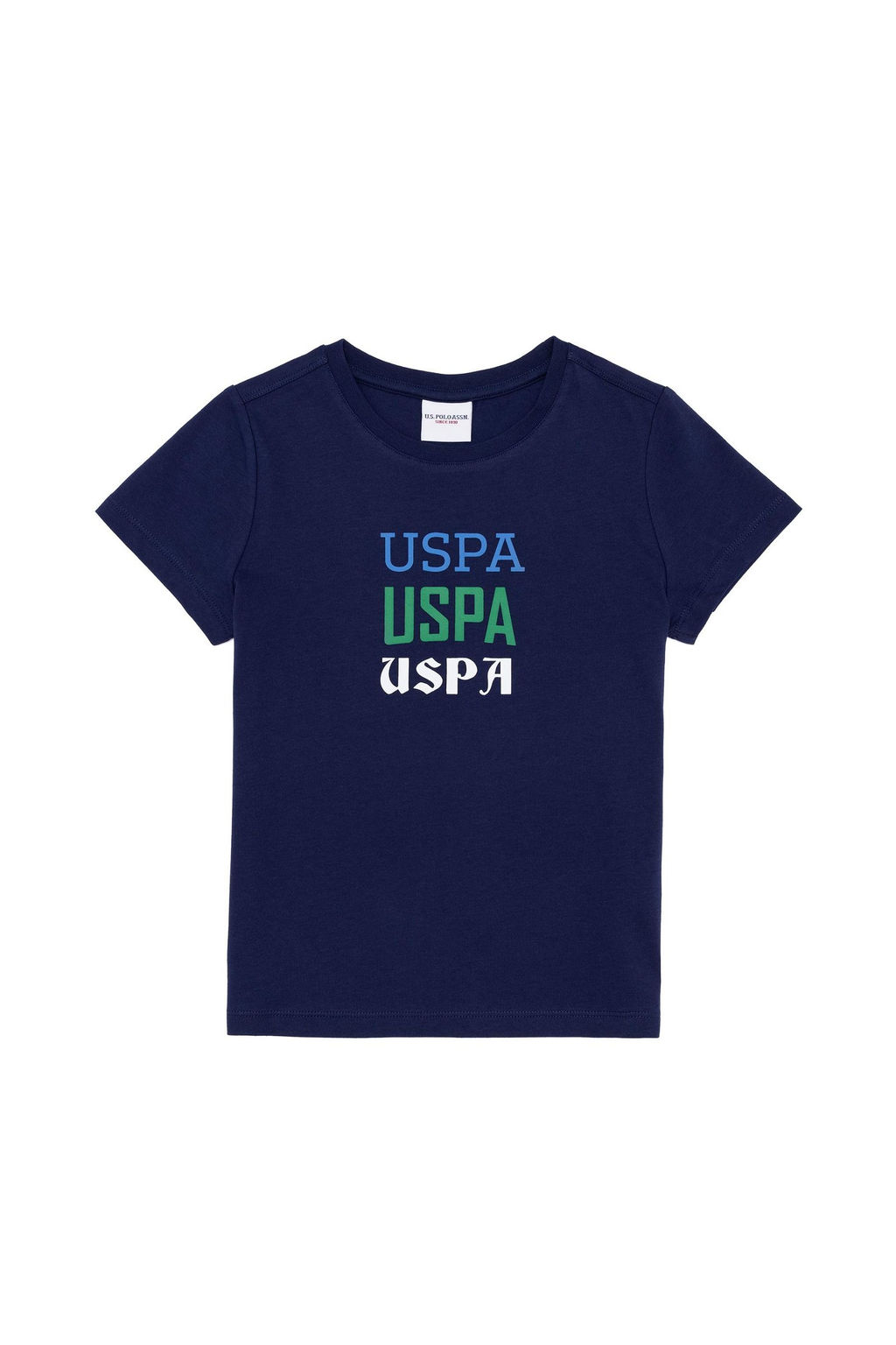 Детская темно-синяя футболка с круглым вырезом Неожиданная скидка в корзине - U.s. polo assn фото 4