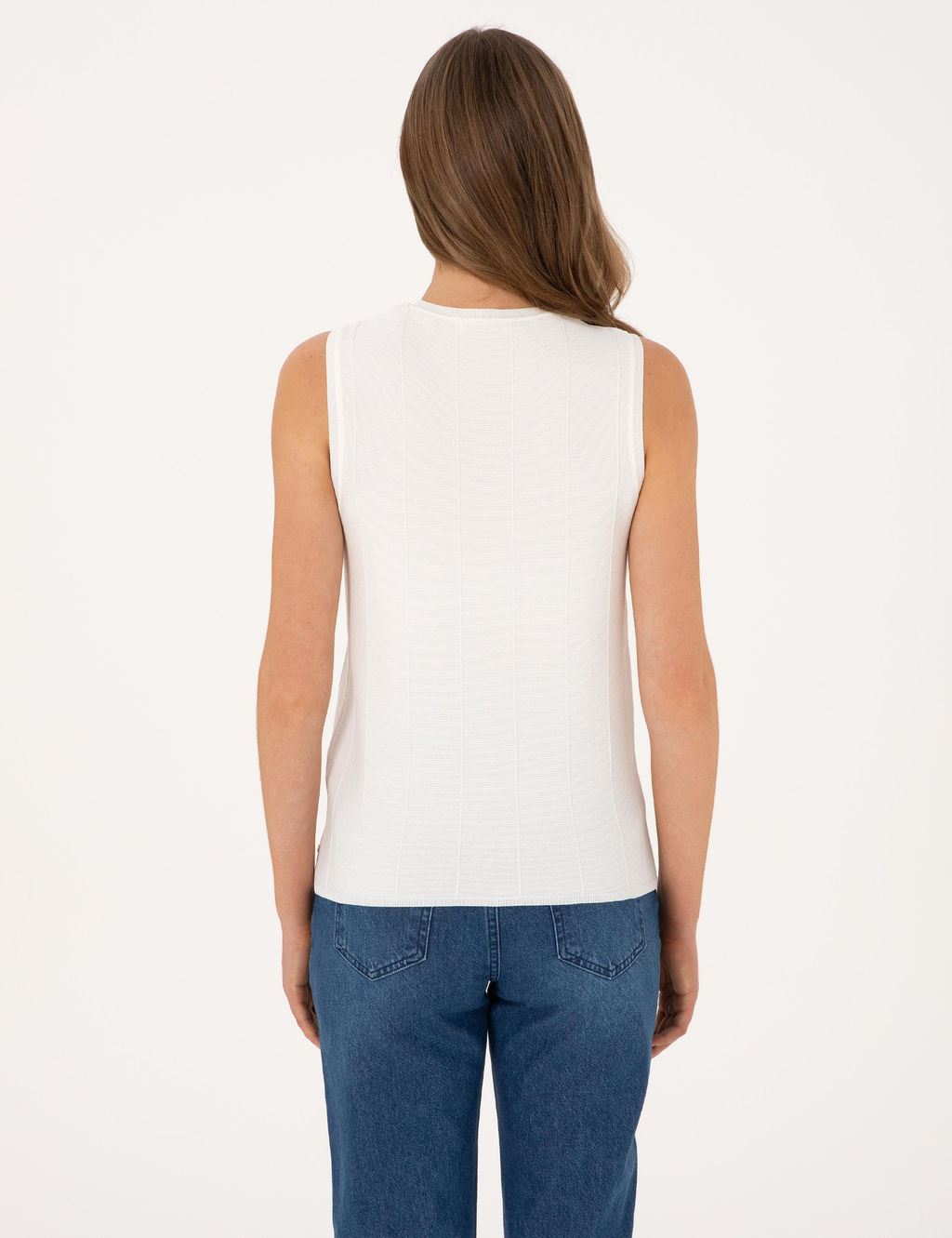 Beyaz Slim Fit Kazak - Pierre cardin фото 5