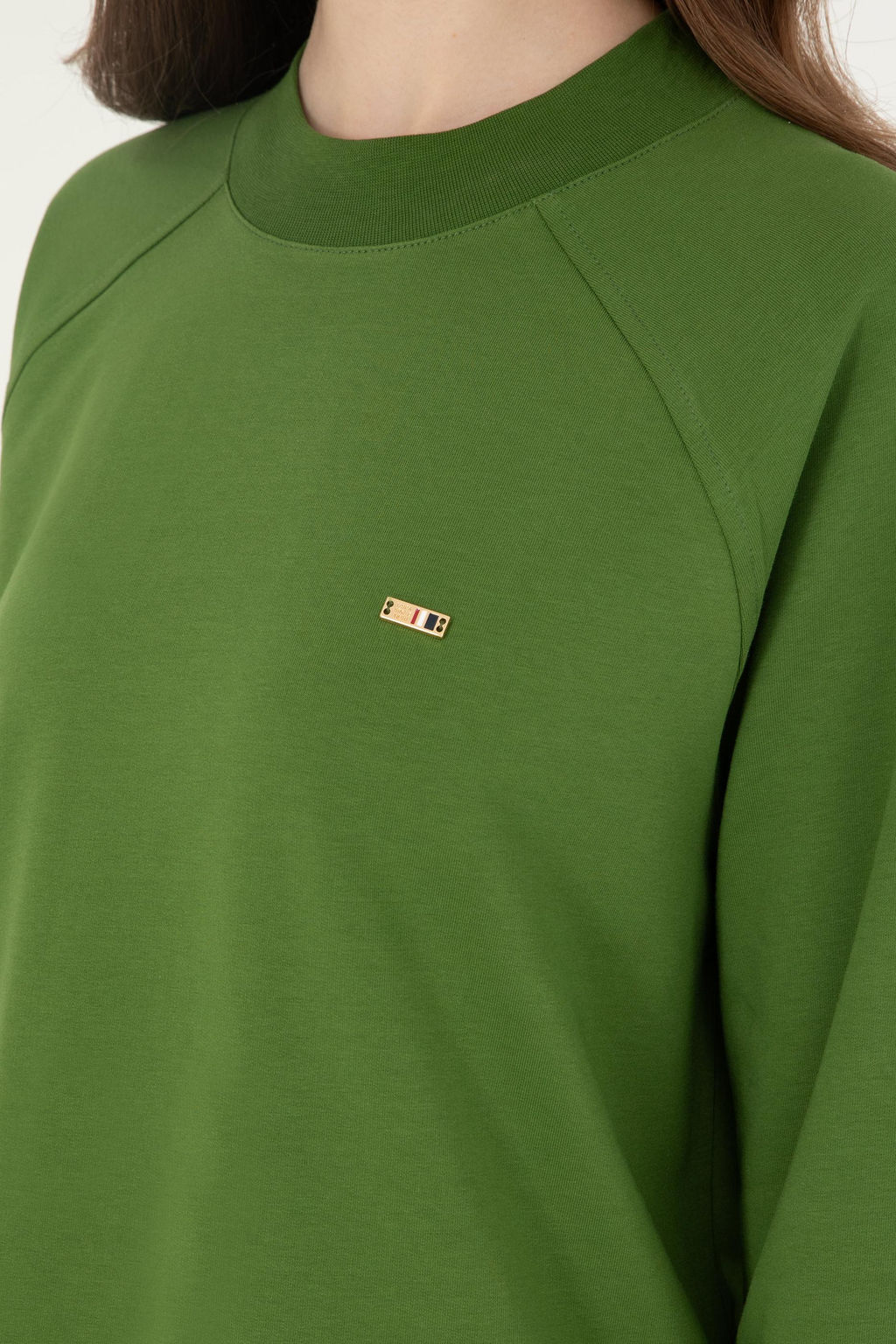 Женский зеленый свитшот Неожиданная скидка в корзине - U.s. polo assn фото 7