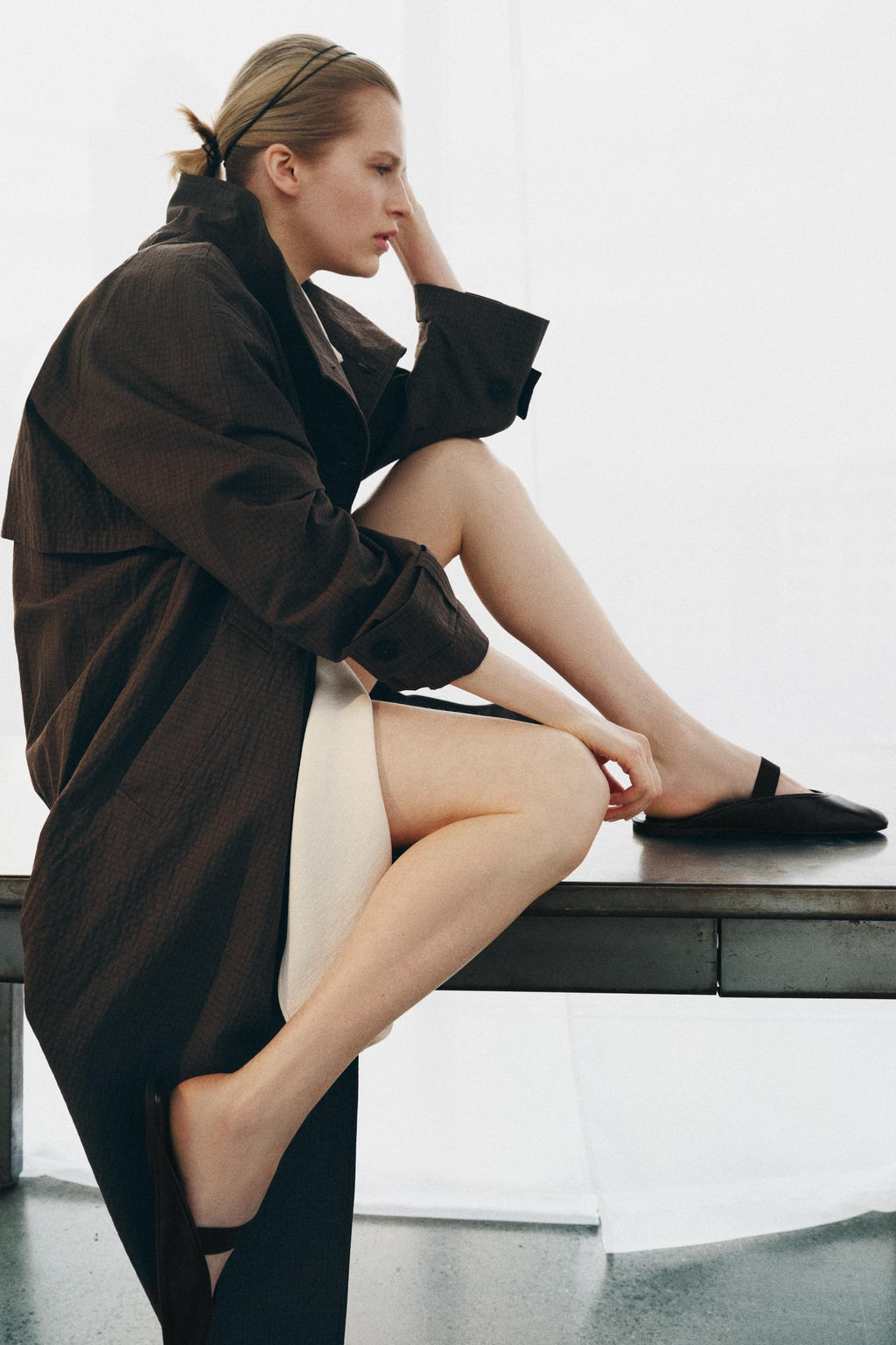 BAILARINA DESTALONADA PIEL / Negro - Zara фото 2