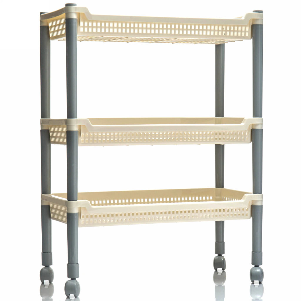 Этажерка 3-х секционная узкая "Флер" 47,5*22,5*63см