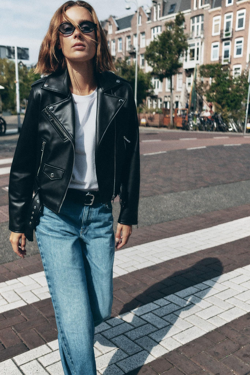 FAUX LEATHER BIKER JACKET - Zara фото 4