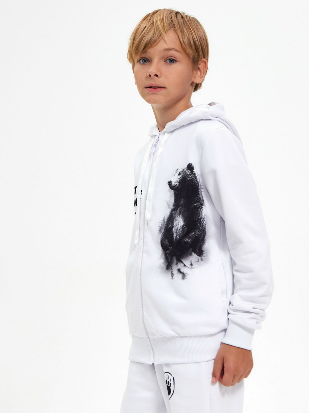 Спортивный костюм "Гризли",белый