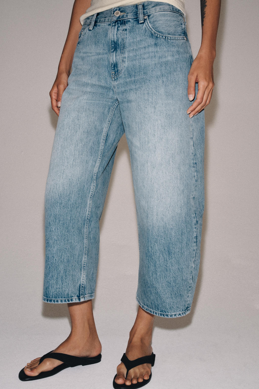JEANS ZW COLLECTION BALLON TIRO MEDIO / Azul - Zara фото 3