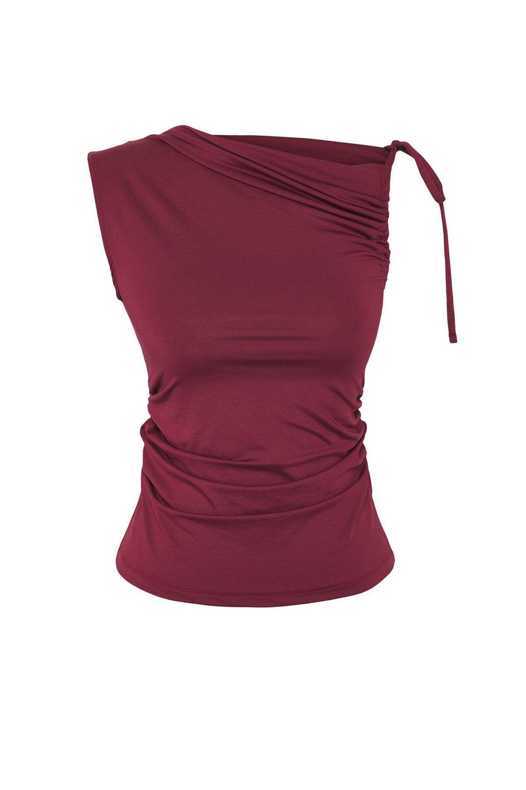 Trendyolmilla Siyah FItted Baglama ve Buzgu Detayl? Kolsuz Esnek Orme Bluz TWOSS25BZ00549  фото 5