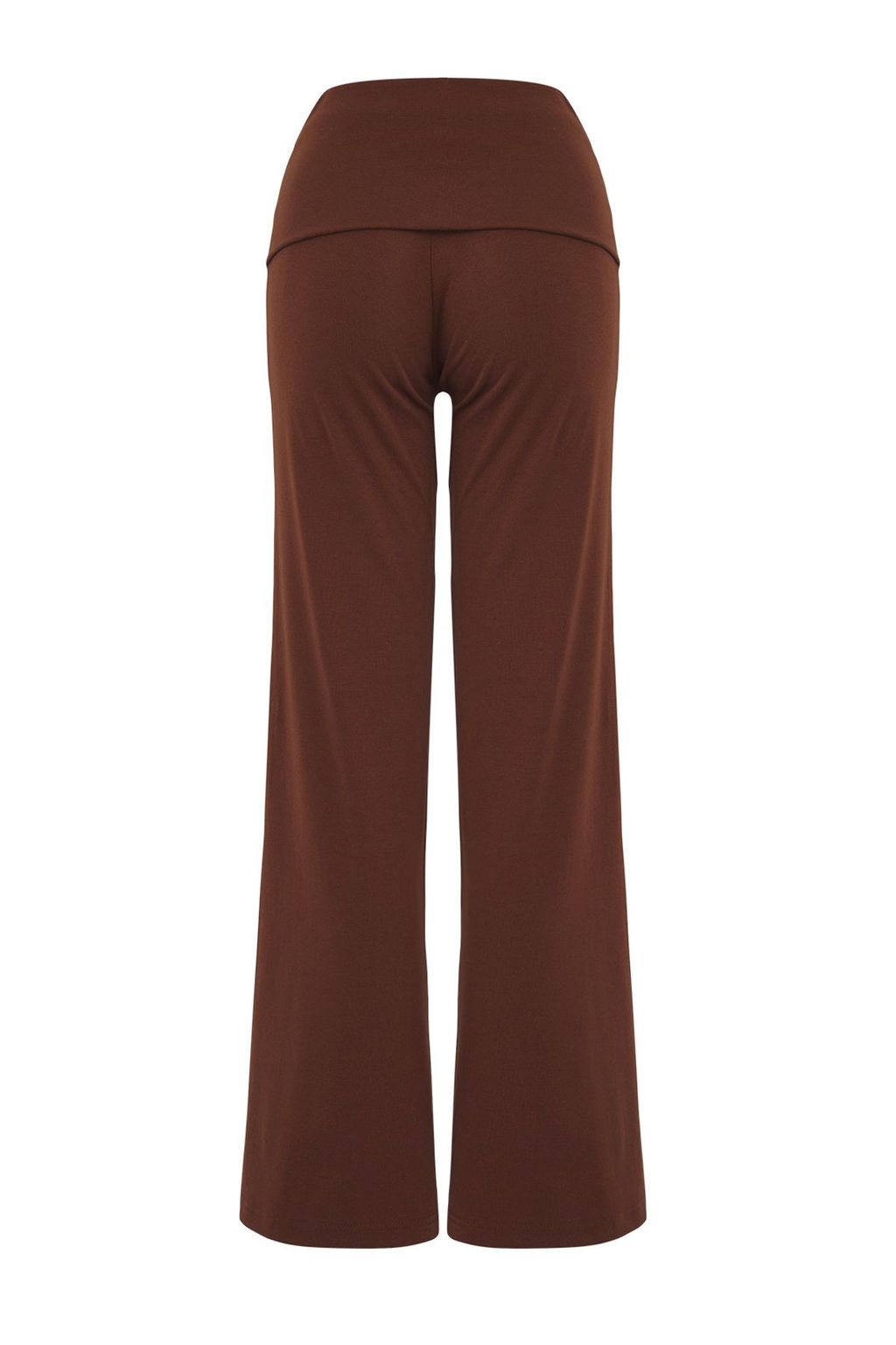 Teen Gri Melanj Beli Katlamal? Wideleg/Genis Paca Pantolon TWOAW26PL00019 - Trendyolmilla фото 6