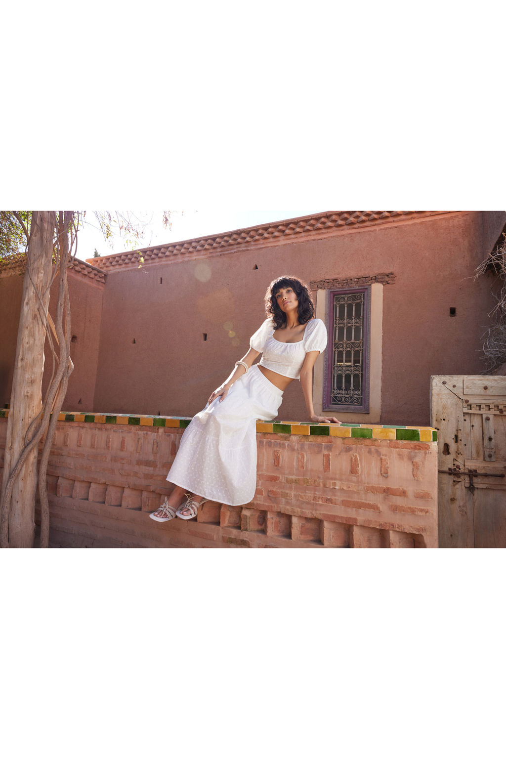 Ekru Brode Kumas Klos Maxi Boy Dokuma Etek TWOSS24ET00069 - Trendyolmilla фото 3