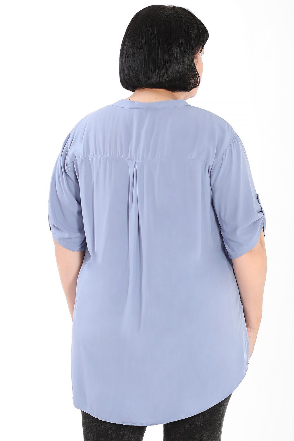 Рубашка синяя с бабочками - Almond фото 2