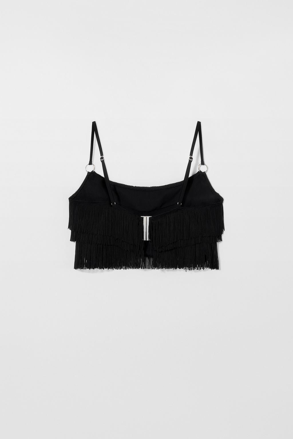 FRINGED BIKINI TOP KATE MOSS X ZARA  фото 3