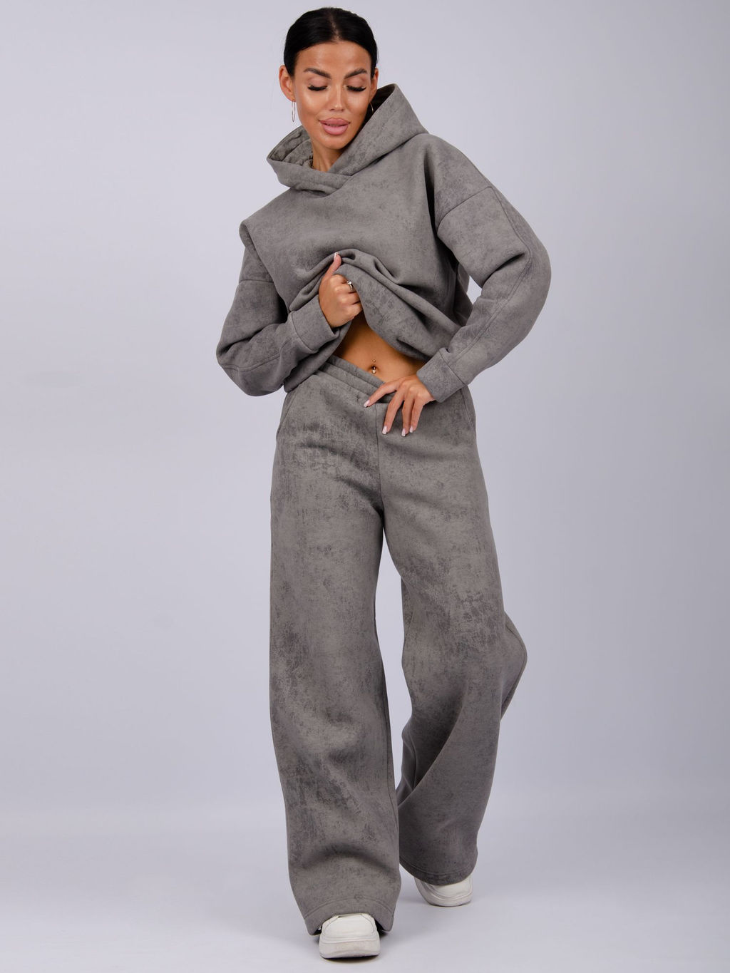 Костюм "Винтаж" тёмно-серый, футер начес
