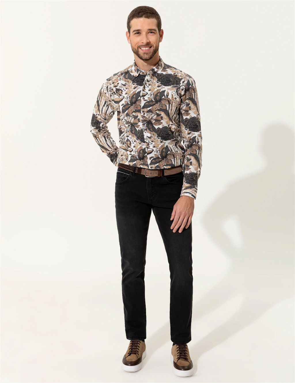 Bej Regular Fit Uzun Kollu G_mlek - Pierre cardin фото 4