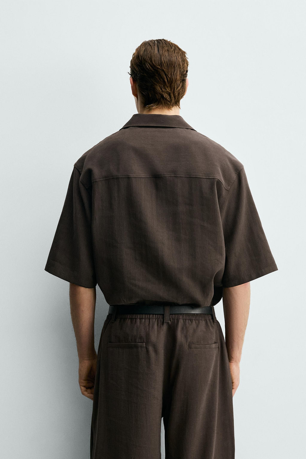 CAMISA FLUIDA RELAXED FIT / Marr?n - Zara фото 3