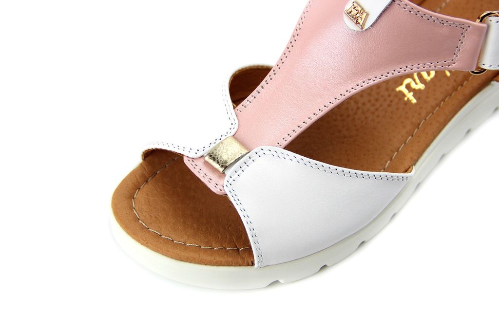 Босоножки EDART 2001.115w.white-pink