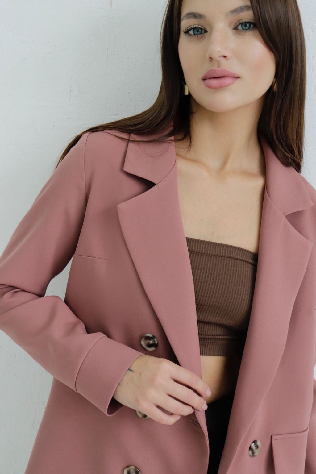 Двубортный жакет с английским воротником - Martichelli фото 159