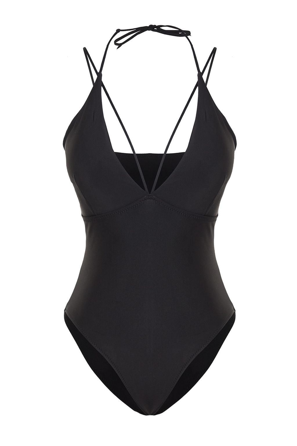 Siyah V Yaka Biyeli Normal Paca Mayo TBESS23MA00326