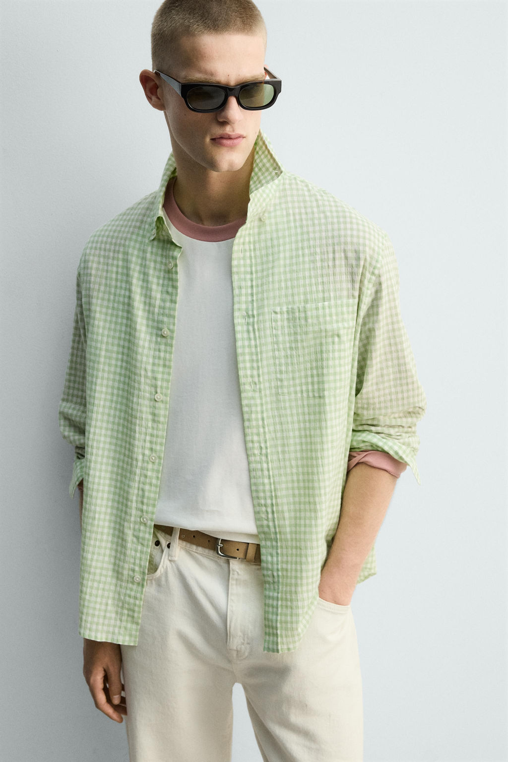 REGULAR FIT CHECK SHIRT LIMITED EDITION - Zara фото 6
