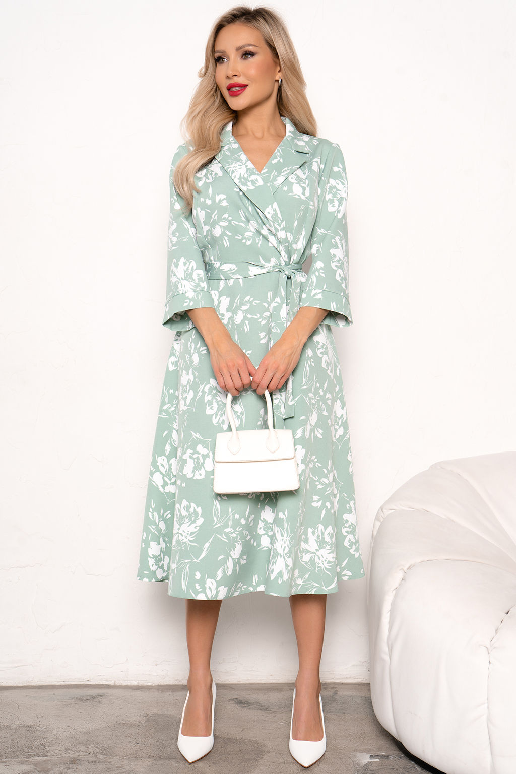 Платье Марта (мята/белый) Р11-1189/8 - Николь фото 2