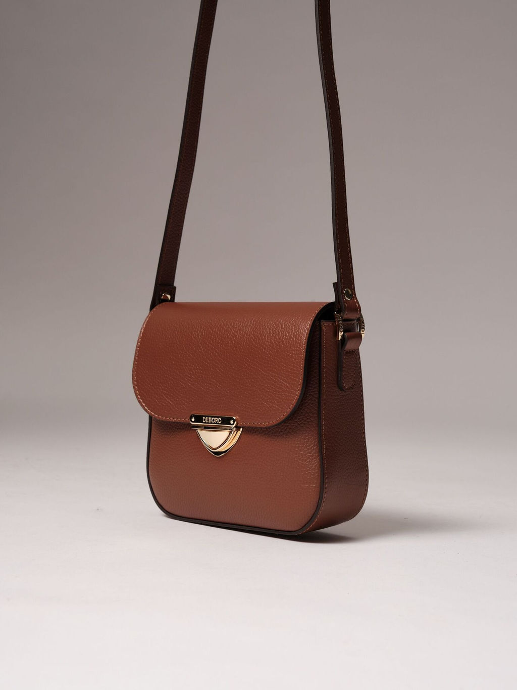 Сумка кожаная через плечо Deboro 3158 коппер
