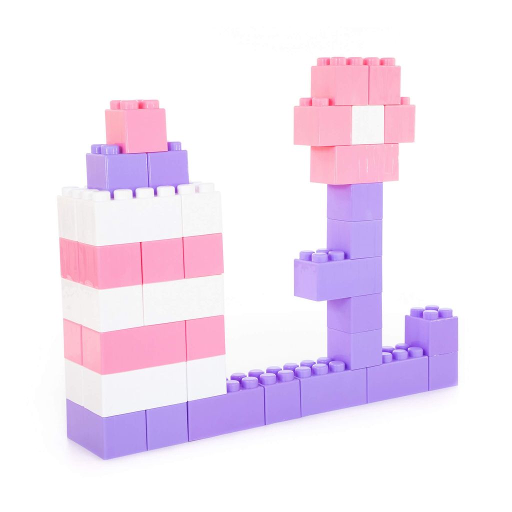 Конструктор строительный XXL, 45 элементов (v2) + соединитель (45 элементов) - Полесье фото 4