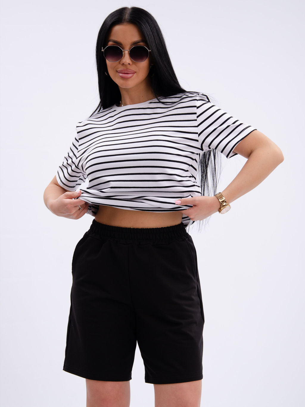 Костюм "Океан 4" чёрный, трикотаж