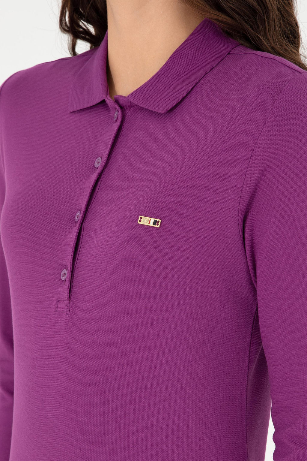 Женский фиолетовый базовый свитшот Неожиданная скидка в корзине - U.s. polo assn фото 7
