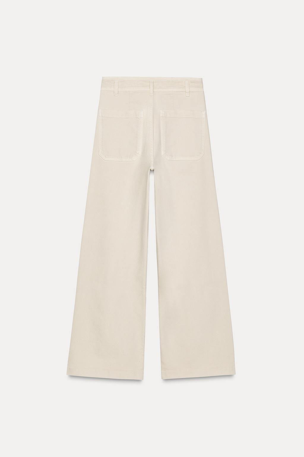 ZW COLLECTION HIGH-WAIST WIDE-LEG JEANS WITH POCKETS - Zara фото 8