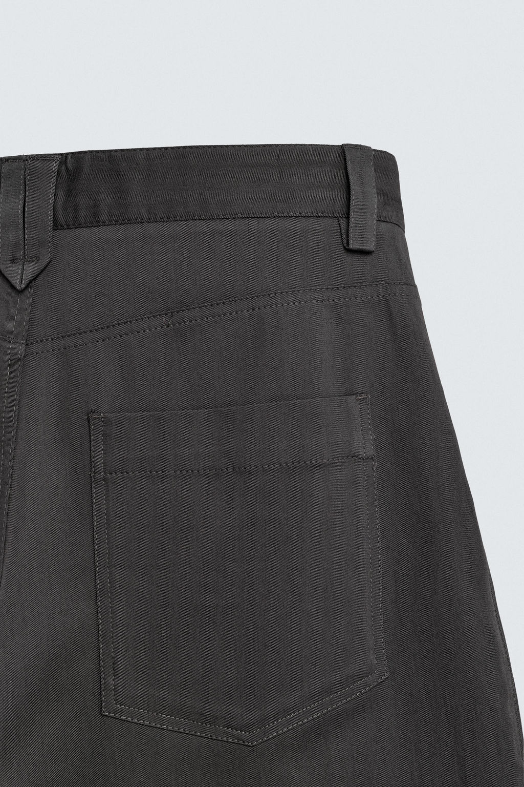 PANTAL?N WIDE  FIT CROPPED / Gris Antracita - Zara фото 11