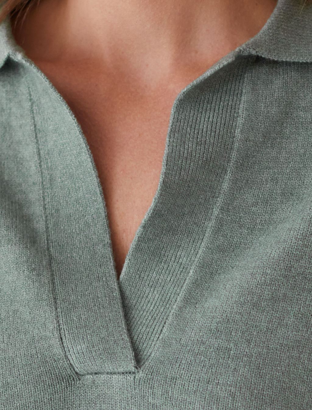 Джемпер-поло из пряжи с кашемиром VILATTE